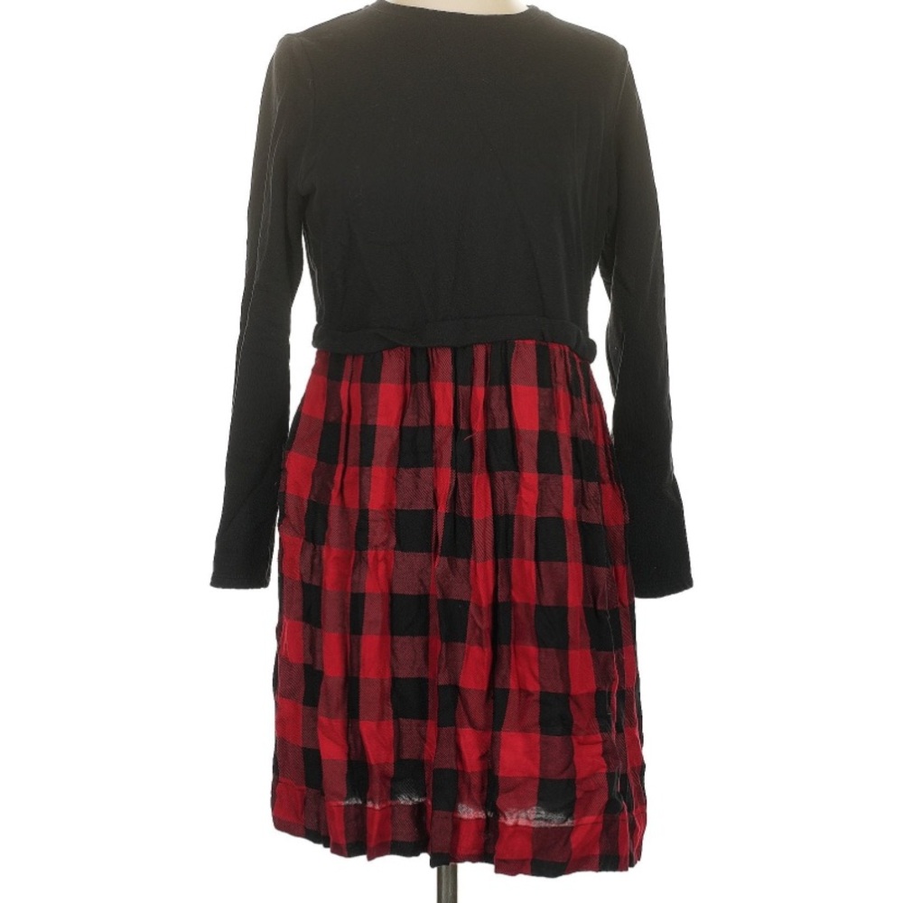 J. Jill Black and Red Plaid Dress